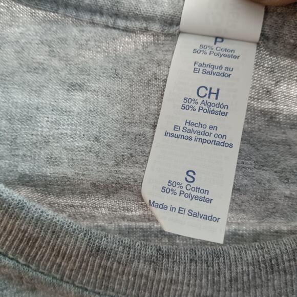 Jerzees 2pk Gray Dri-Power Tees S Workout Training Shirts Cotton Blend - Picture 7 of 7